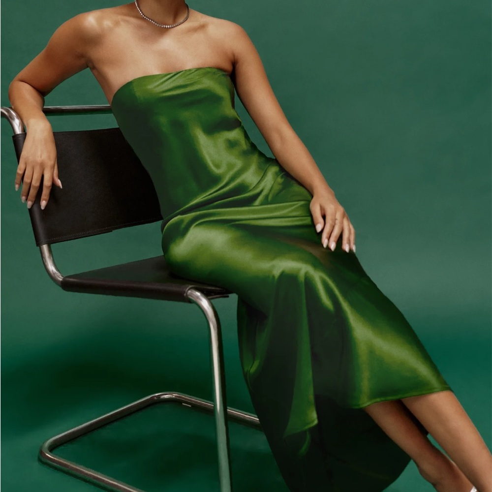 Reformation Joanne Dress, Palm Green, Size 6